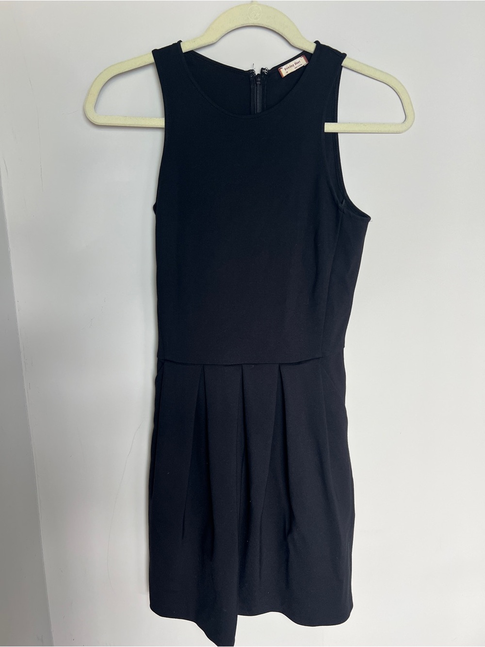 Aritzia Sunday Best Black Sleeveless Pleated Mini Dress - Tasha Dress